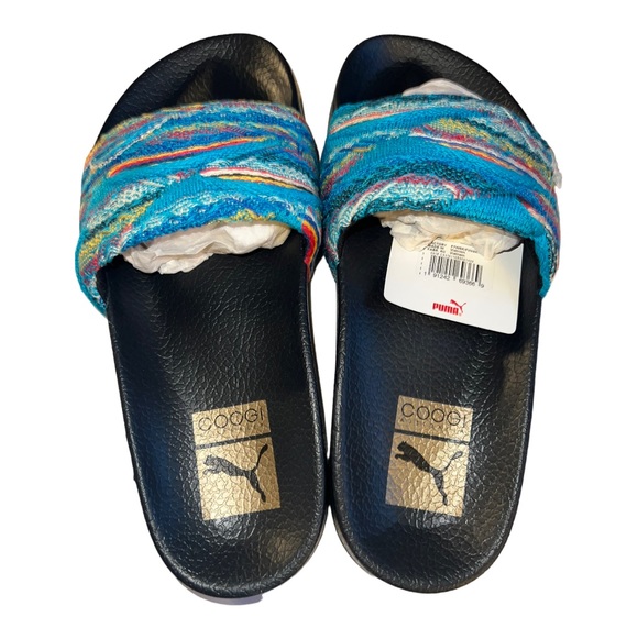 NWT Puma Black 7.5-Island Paradise-Leadcat Coogi Multi Wn’s Slides/Sandals - Picture 3 of 7